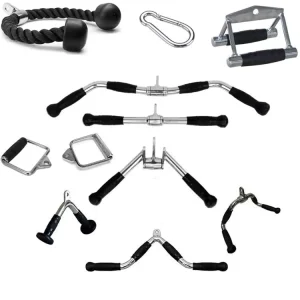Triceps Press-Down and Lat Pulldown Bar Handle Pulley Kit