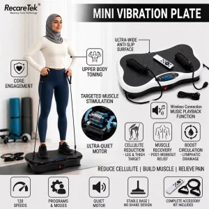 Triple Motor Vibration Plate Exercise Machine for Home Fitness