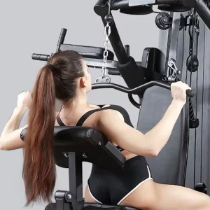 Triple Station Steel Fitness Equipment Home Strength Training Set 190x220x230CM