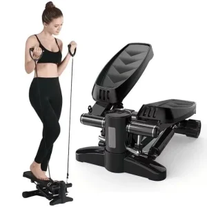 Twist Mini Stepper Machine with Resistance Bands for Home Use