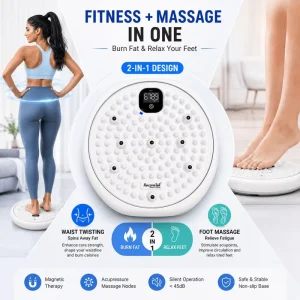 Twist Shape Exercise Machine Fitness Equipment Home Acupressure Waist Disc Stepper