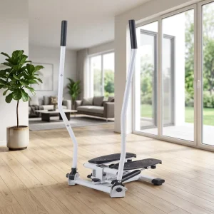 Twist Stair Stepper with Support Handles Steel Fitness Stepping Machine for Home Gym Cardio Training