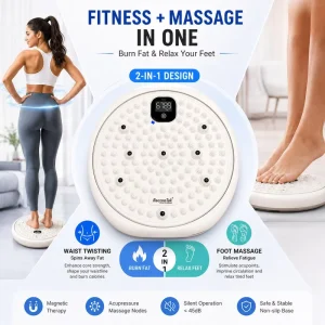 Twist Stepper Exercise Machine with Acupressure Waist Disc Board