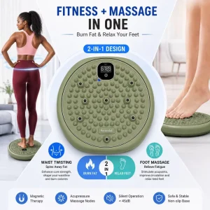 Twisting Machine Fitness Equipment Accessory Acupressure Mat Waist Twist Disc Exerciser Board Tool