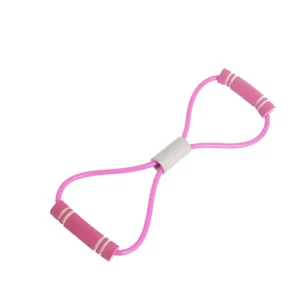 Two Color 8 Figure Tensioner Exercise Bands Yoga Fitness Elastic Rope for Chest Expansion and Back Trainer Tension Rope