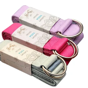 Two-Color Cotton Yoga Stretching Strap for Yoga and Sports