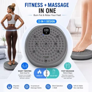 Two-in-One Twist Board Core Workout Equipment