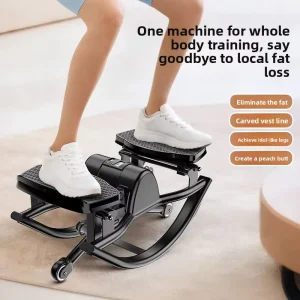 U-Shaped Home Stepper Walking Machine with Hydraulic Resistance for Leg Training