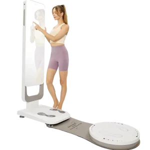 U+300 Gym Intelligent AI Body Fat Monitor Fitness Mirror Posture Assessment 4 Frequency 8 Electrode Weight Scales Human Body