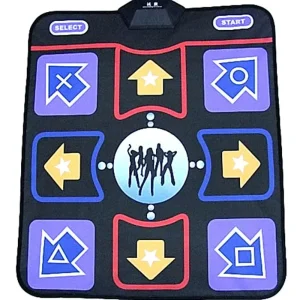USB Dancing Step Dance Pad Mat, Non-Slip, Compatible with PC