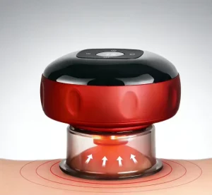 USB Rechargeable Electric Cupping Therapy Device with Infrared Physiotherapy for Guasha and Muscle Relief