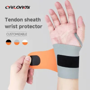 Ultra-thin Breathable Wrist Guard with Fixed and Pressure-applying Velcro for Adjustable Anti-twist and Protective Wrist Support