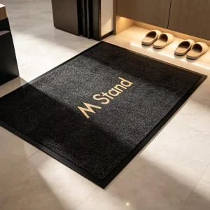 Ultrafine Fiber Custom PVC Woven Floor Mat Welcome Carpet Can Be Spliced Non Slip Wear Resistant Washable Stain Resistant