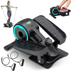 Under Desk Magnetic Elliptical Pedal Exerciser with Flywheel