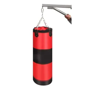 Unfilled Freestanding Heavy-Duty Workout Sandbag Punching Bag with Steel Hanger