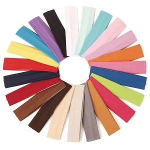 Unisex 28 Colors Fashion Athletic Headband Cotton Sports Yoga Anti Slip Sweat Absorbing Solid Color Elastic Outdoor Headband