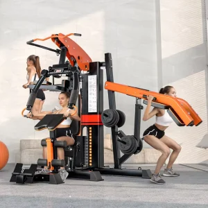 Unisex 3-Station Home Gym Multi-Function Strength Training Equipment