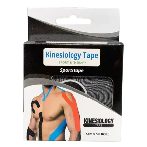 Unisex Cotton Sports Tape Roll Water Resistant Immediate Pain Relief Black Width 5m Length Customizable