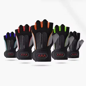 Unisex Half-Finger Fitness Training Gym Weightlifting Wrist Support Gloves