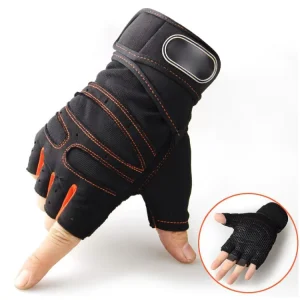 Unisex Half-Finger Polyester Breathable Weightlifting Sports Gym Gloves