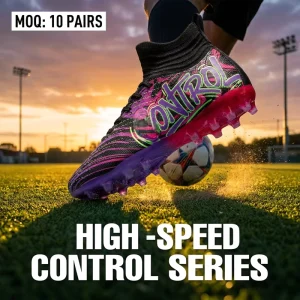 Unisex High-Ankle Cleats Soccer Training Shoes