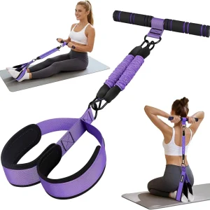 Unisex Latex Exercise Bands for Full-Body Training and Home Workouts, 55/75 lb