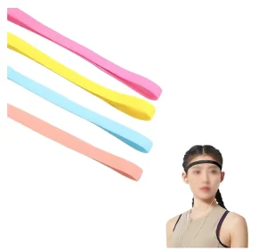 Unisex Non-slip Nylon Fabric Durable Lightweight Reusable Washable Sweat Sports Headband for Fitness Yoga Running