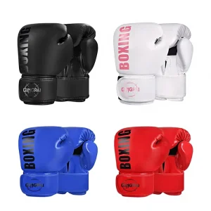 Unisex PU Boxing Gloves for Children and Adults, Sanda Muay Thai and Punching Bag Training