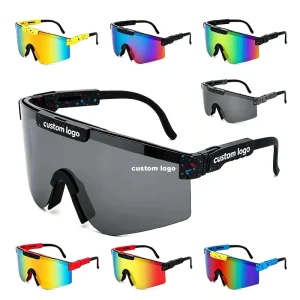Unisex Polarized Sports Sunglasses, UV400, Windproof, for Cycling, Driving, Fishing and Running