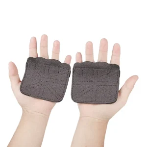 Unisex Pull-Up Half-Finger Fitness Gloves with Non-Slip Palm Protectors for Weightlifting and Strength Training