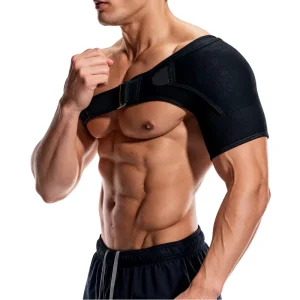Unisex Soft Breathable Nylon Shoulder Support Wrap for Pain Relief, Injury Recovery and Daily Care