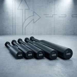 Unisex Steel Barbells with Knurled Handles for Home Full-Body Muscle Training