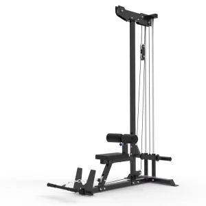Unisex Strength Fitness Machine with High Pull Lat Pulldown and Long Pull Low Row