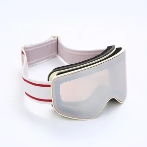 Unisex TPU Frame Ski Goggles Anti-Fog UV400 Mirrored Lenses Adjustable Elastic Band One-Piece Lens Sport Eyewear