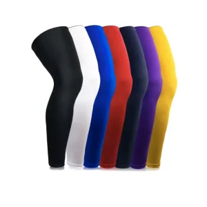 Unisex UV Protective Breathable Long Sports Leg Sleeves for Cycling and Football