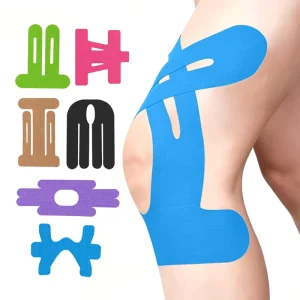 Unisex Water-Resistant Elastic Cotton Athletic Muscle Patch Physical Therapy Sports Pre-Cut Kinesiology Tape