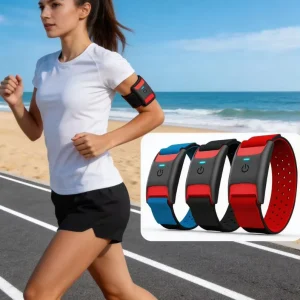 Unisex Wireless Heart Rate Monitor Fitness Tracker Armband with for IP67 Waterproof Customizable Strap