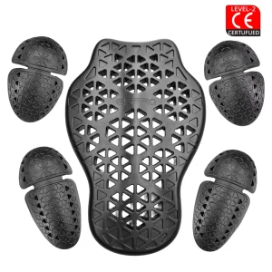 Universal CE2 Certified Motorcycle Jacket Back Protector Shoulder Elbow Pads