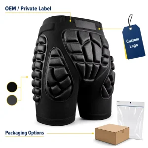 Universal Outdoor Sports Protective Shorts with Soft EVA Pads for Hip Protection