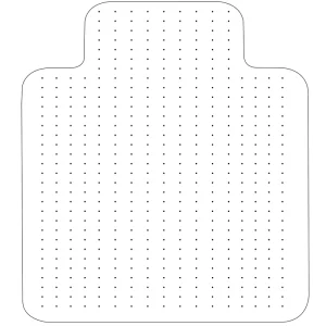 Unrolled Floor Chair Mat for Hard Floors, Thick Transparent PVC, Non-Slip