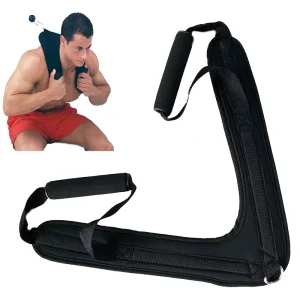 V-Shaped EVA Resistance Band for Shoulder and Back Strength Training with Ab Straps and Pull-Up Bar