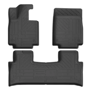 V27 Semi-Enclosed TPE Floor Mats with Trunk Liners and Seat-Back Protectors
