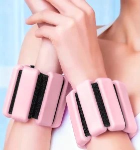 Velcro Iron Silicone Adjustable Wrist and Ankle Weights 1 lb/1.5 lb/2 lb for Pilates and Yoga