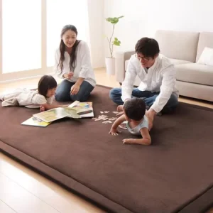 Velvet Foldable Memory Foam Gym Tatami Carpet Baby Play Mat for Home