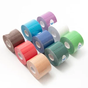 Ventilated Mesh Heat Release Sports Cotton Breathable Waterproof Strong Adhesive Elastic Sports Tape Kinesiology Tape