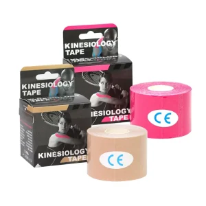Versatile Cotton Water Resistant Kinesiology Elastic Bandage 5cm x 5m Fitness Support Sports Exercise Protection Tape Free Logo