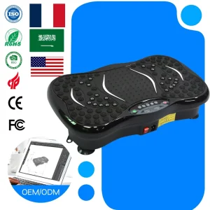 Vertical ABS Exercise Vibration Plate Fitness Machine with Customizable Digital Printing