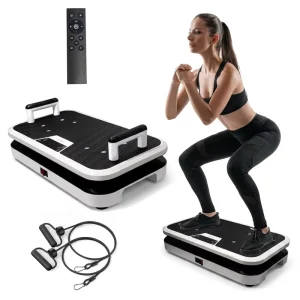 Vertical ABS Vibration Plate Machine Home Use Portable Whole Body Vibration Platform Fitness Exercise Equipment Gym