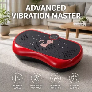 Vertical ABS Vibration Plate Slimming Machine, Portable for Home Exercise