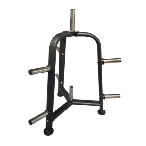 Vertical Barbell Holder and Weight Plate Tree Rack for Gym Strength Training